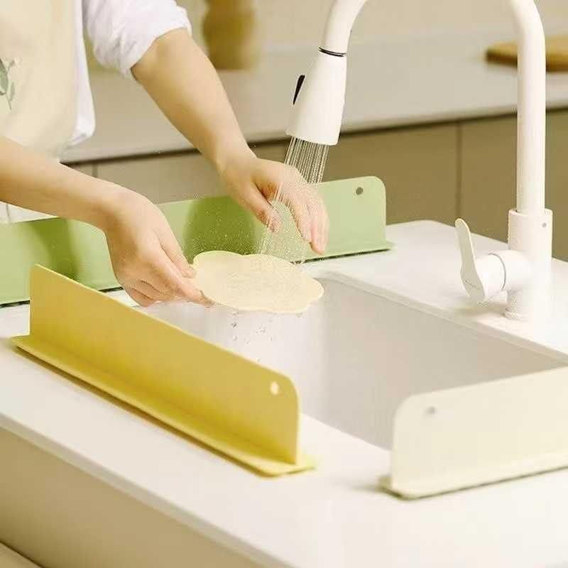 Silicone Sink Splash Guard (Pack of 2) for Kitchen & Bathroom Sinks