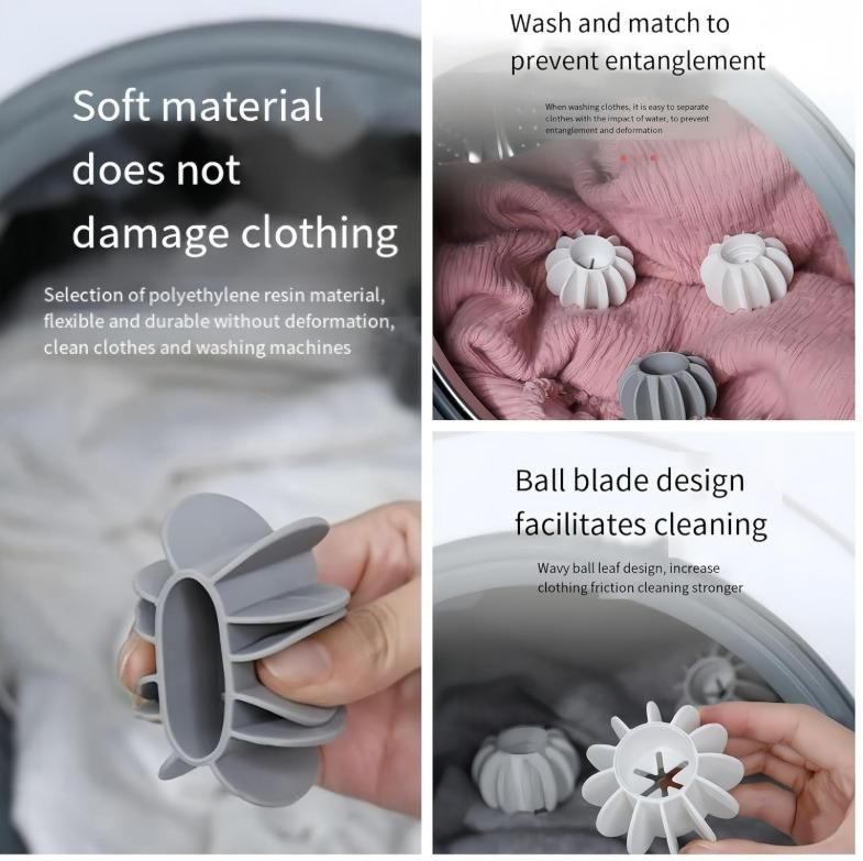 🧺 5 Pcs Washing Machine Laundry Balls Cleaner Clothes. Less Tangling. Better Wash.