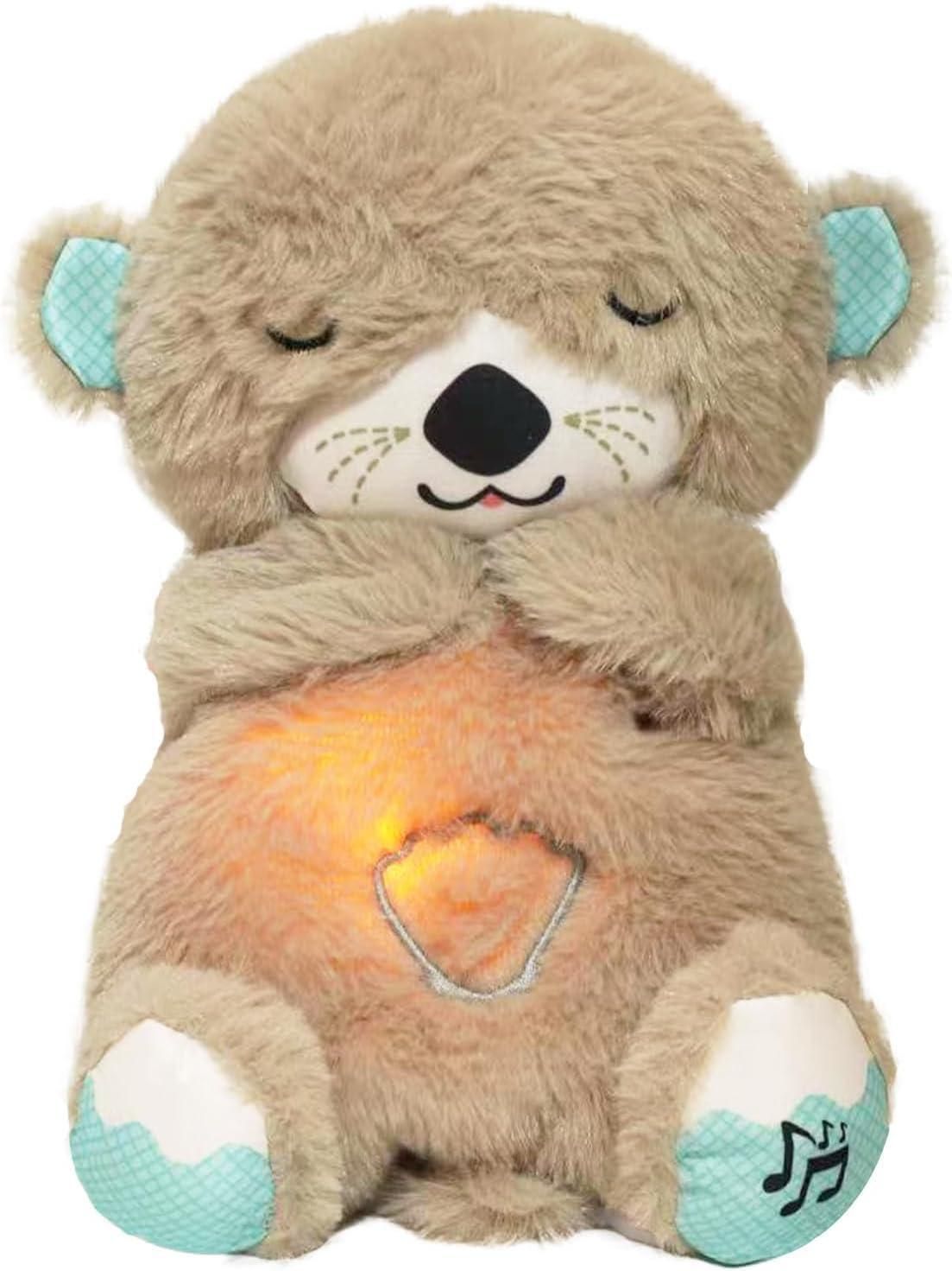 🧸 Breathing Teddy Bear Plush Toy with Soothing Music
