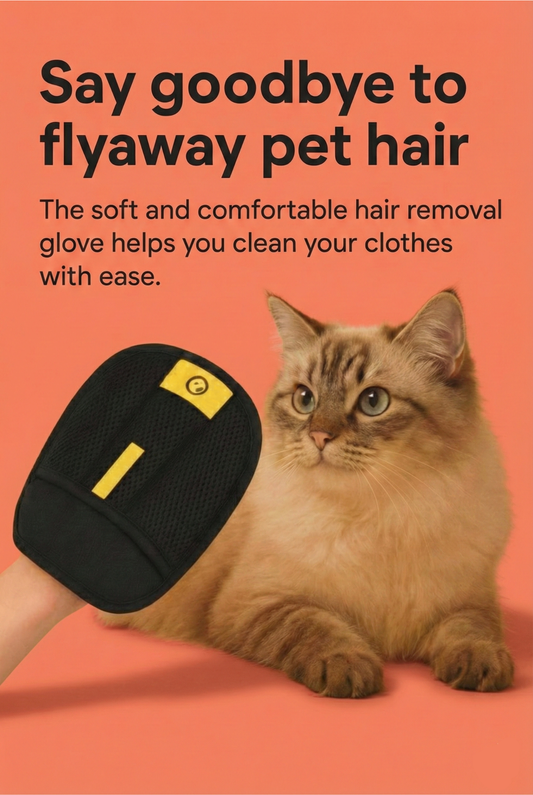 Pet Fur Remover Glove – Reusable Grooming Glove for Cats & Dogs (Pack of 1)